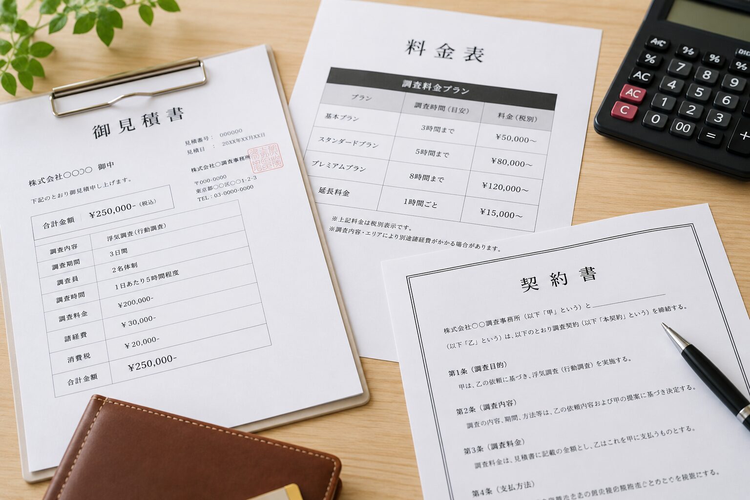 料金・見積もりのイメージ