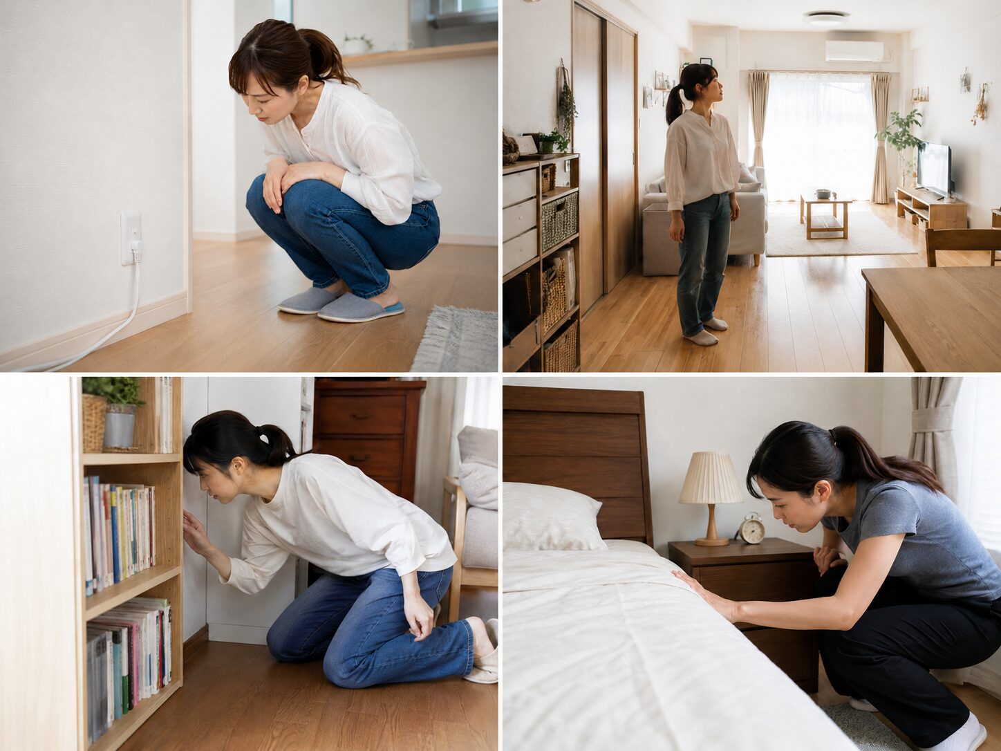 盗聴器・盗撮器が仕掛けられているかもしれないという不安のイメージ