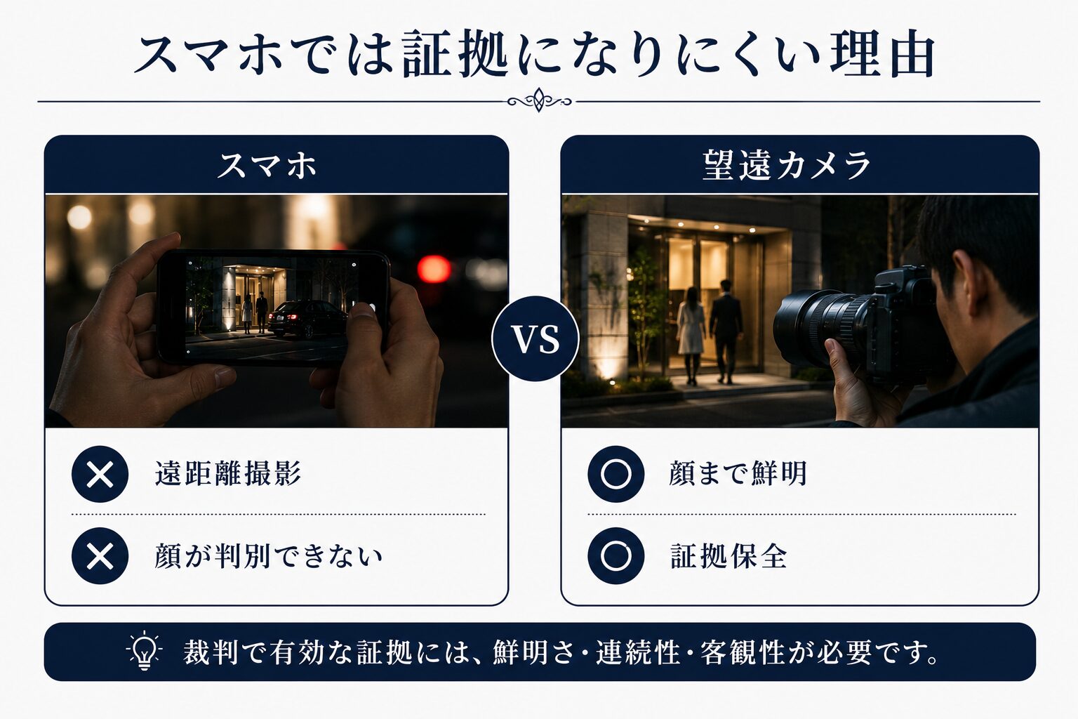 バレた後のリカバリーが難しいことをイメージした写真