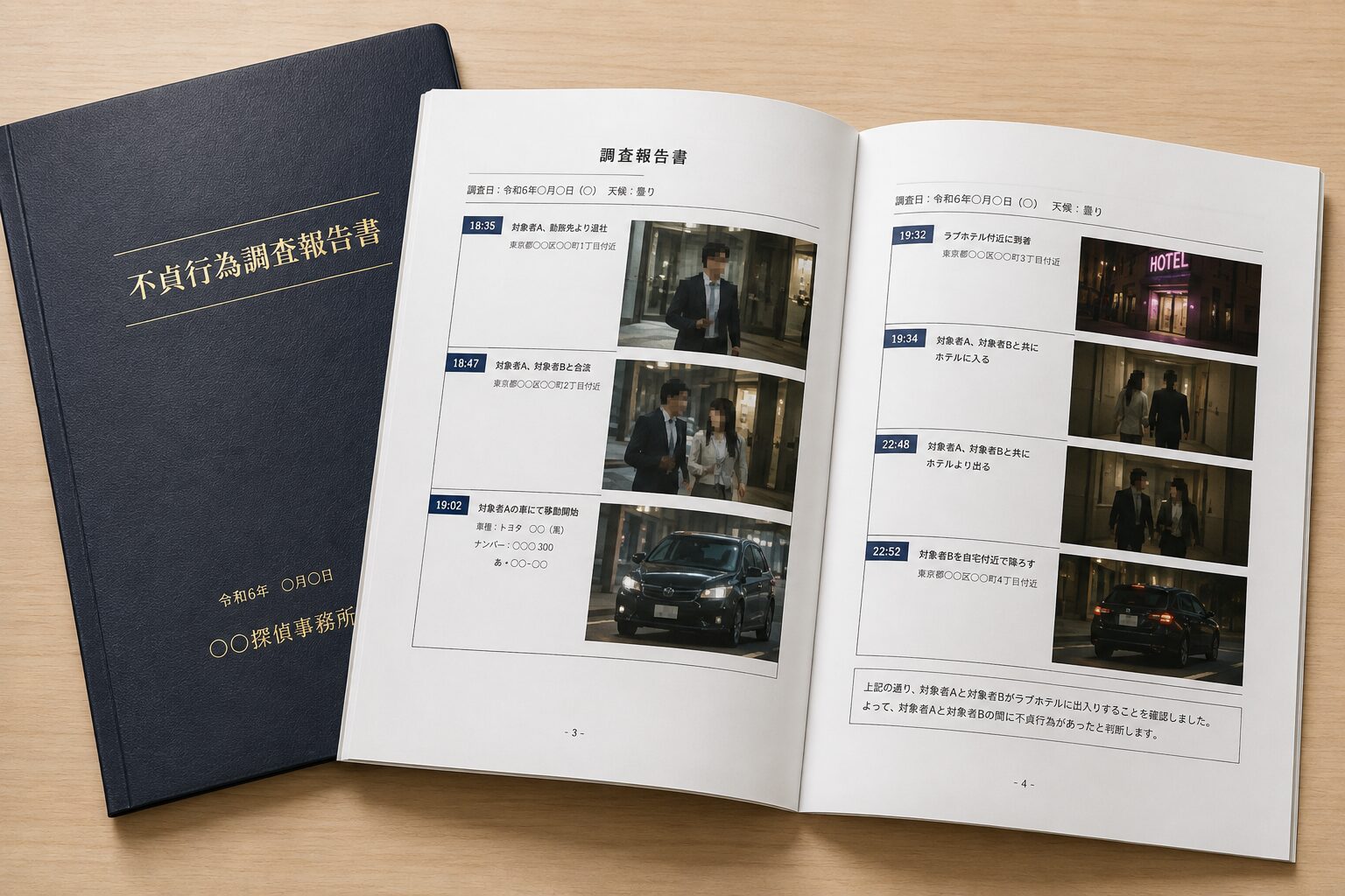 調査報告書のイメージ（サンプル）