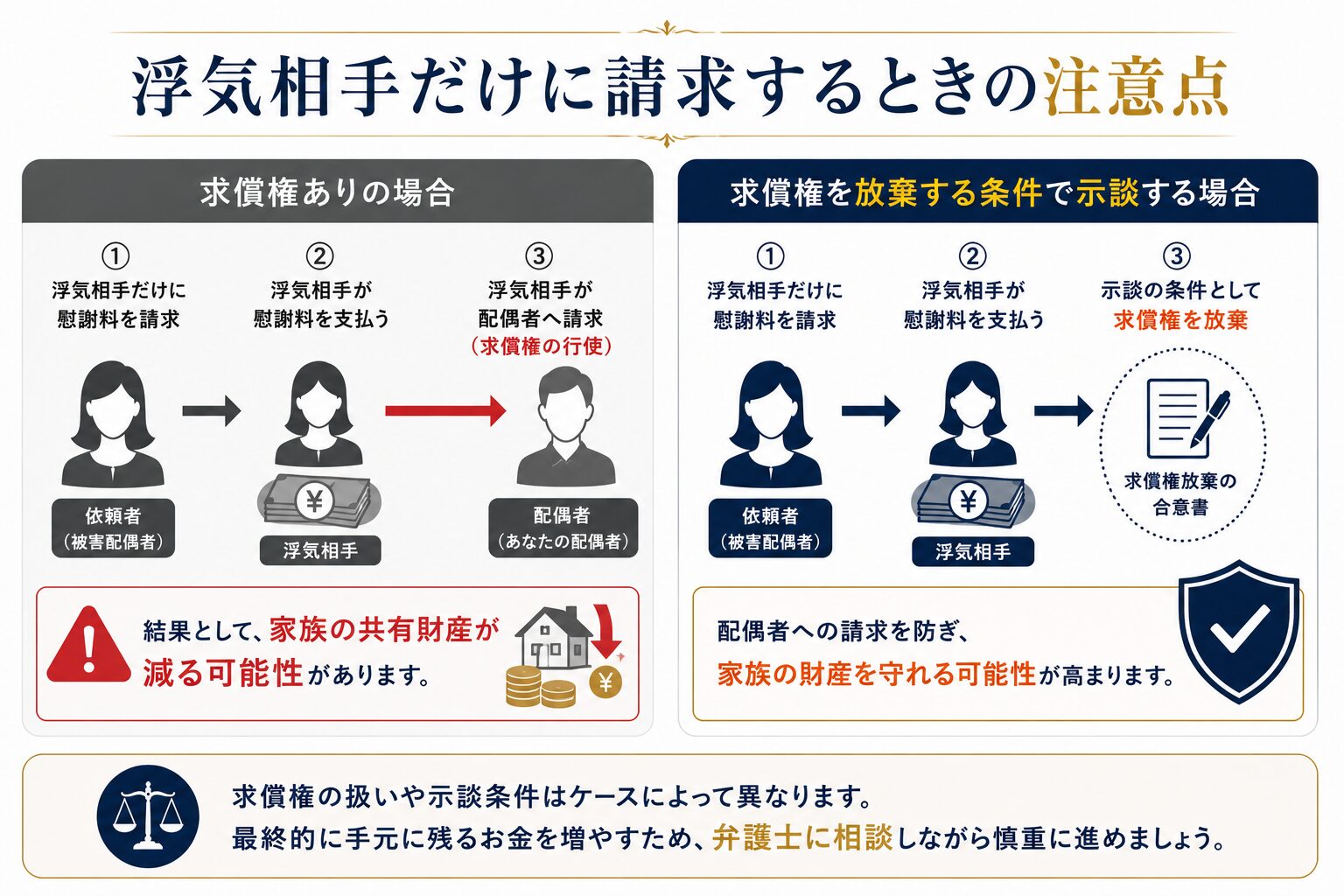 示談書・合意書に条項を盛り込むイメージ画像