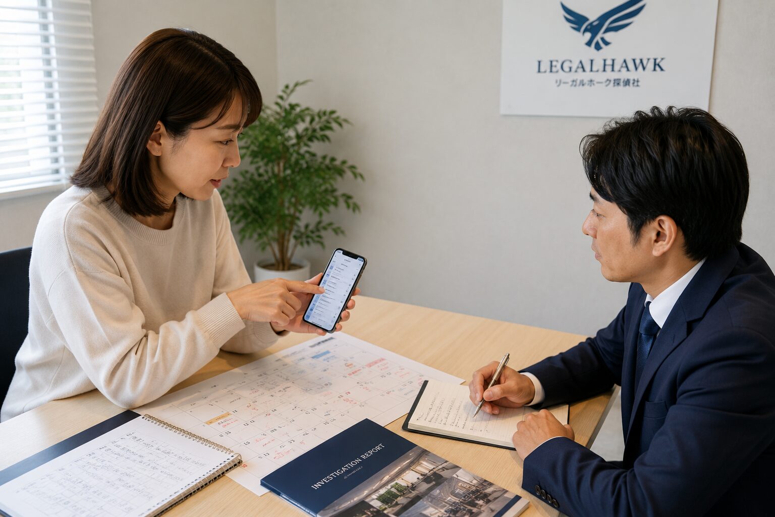 情報を整理・メモするイメージ