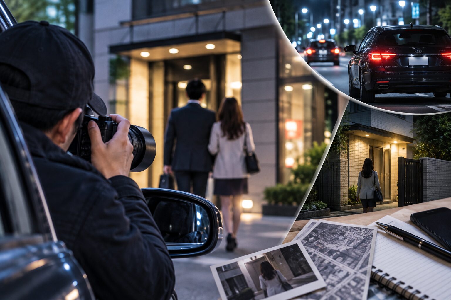 探偵の調査イメージ（尾行・調査車両）