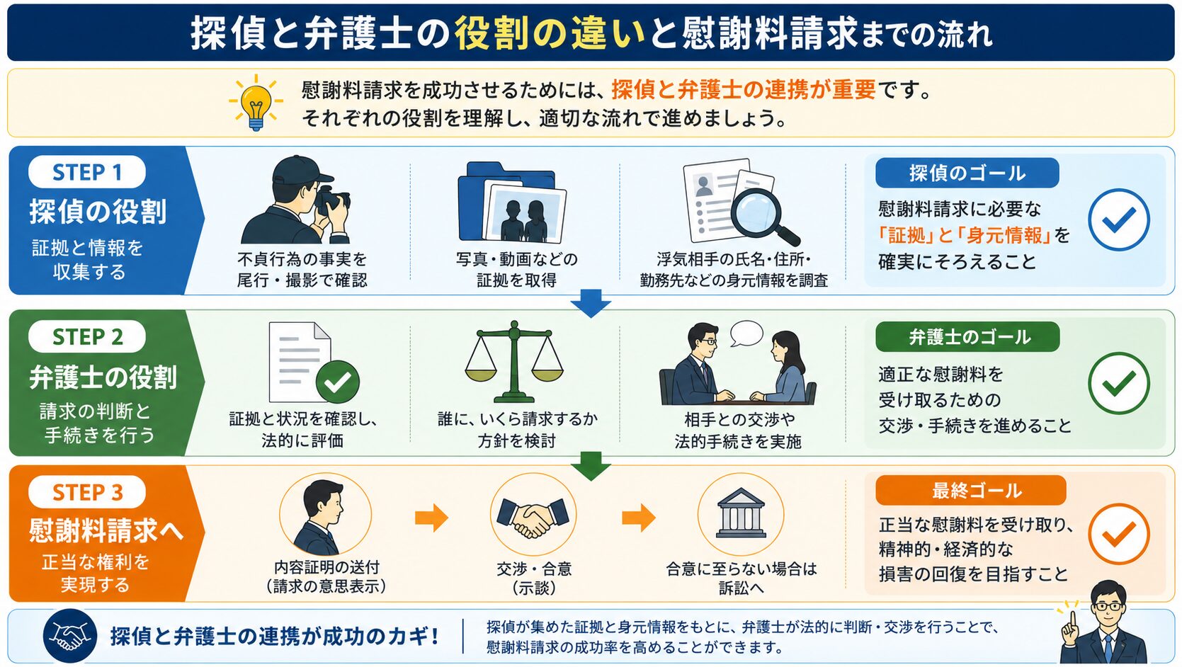 浮気相手同士の横のつながりが慰謝料に与える影響のイメージ